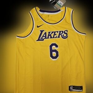 Nike LA Lakers LeBron James Icon Edition Swingman Men's Jersey Size XXL NWT